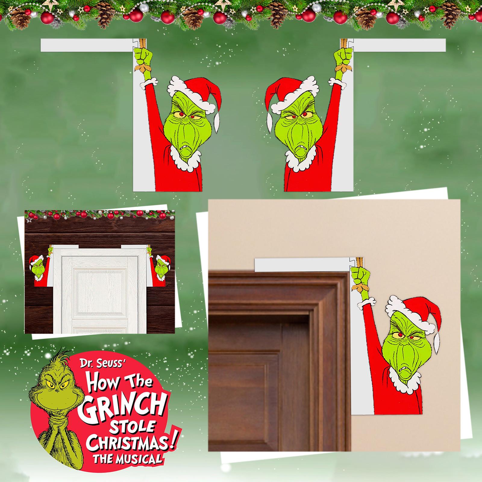 Рождество Санта-Снеговик Шляпа Угловое Украшение Двери Рождество