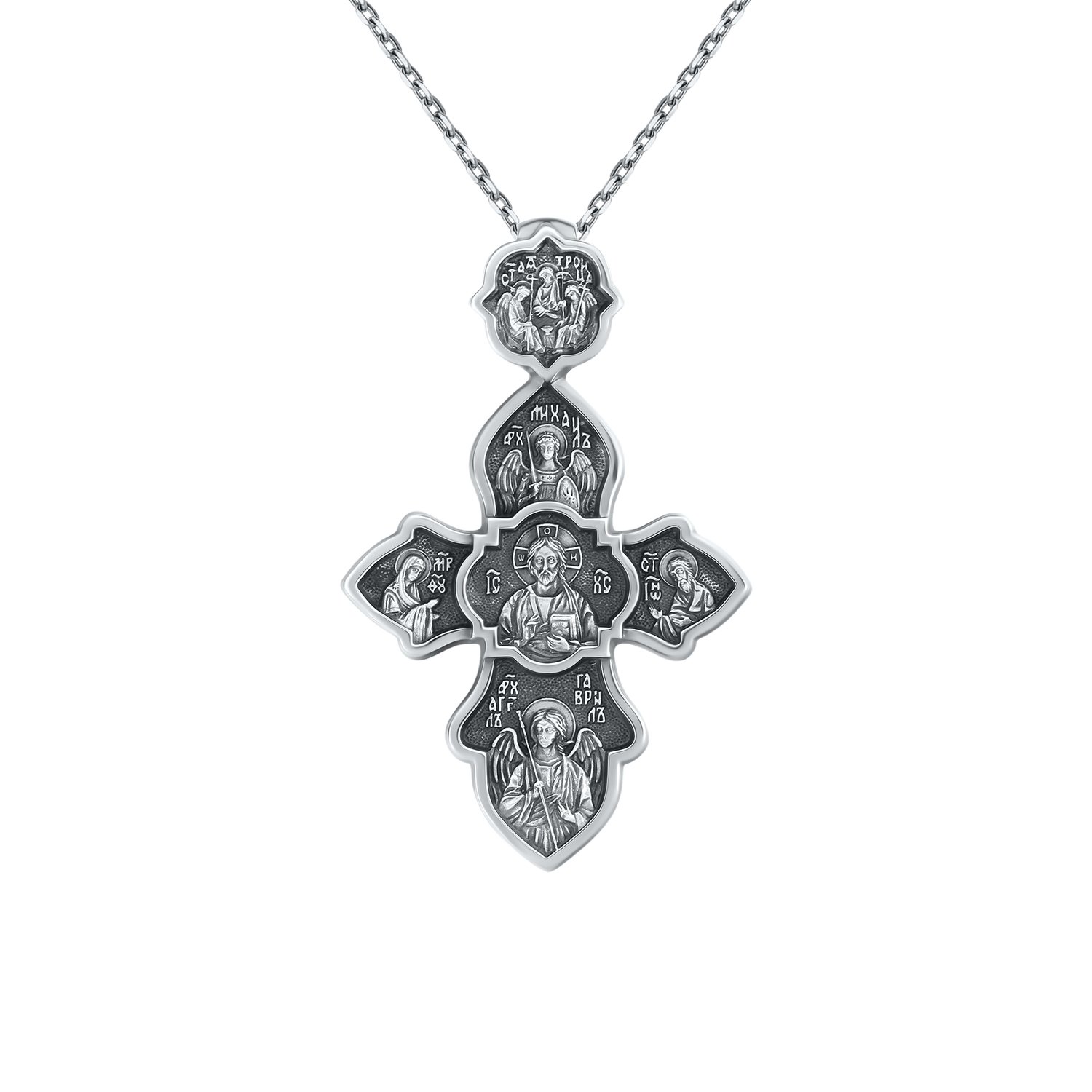 Серебряный крест «Рождество Пресвятой Богородицы»